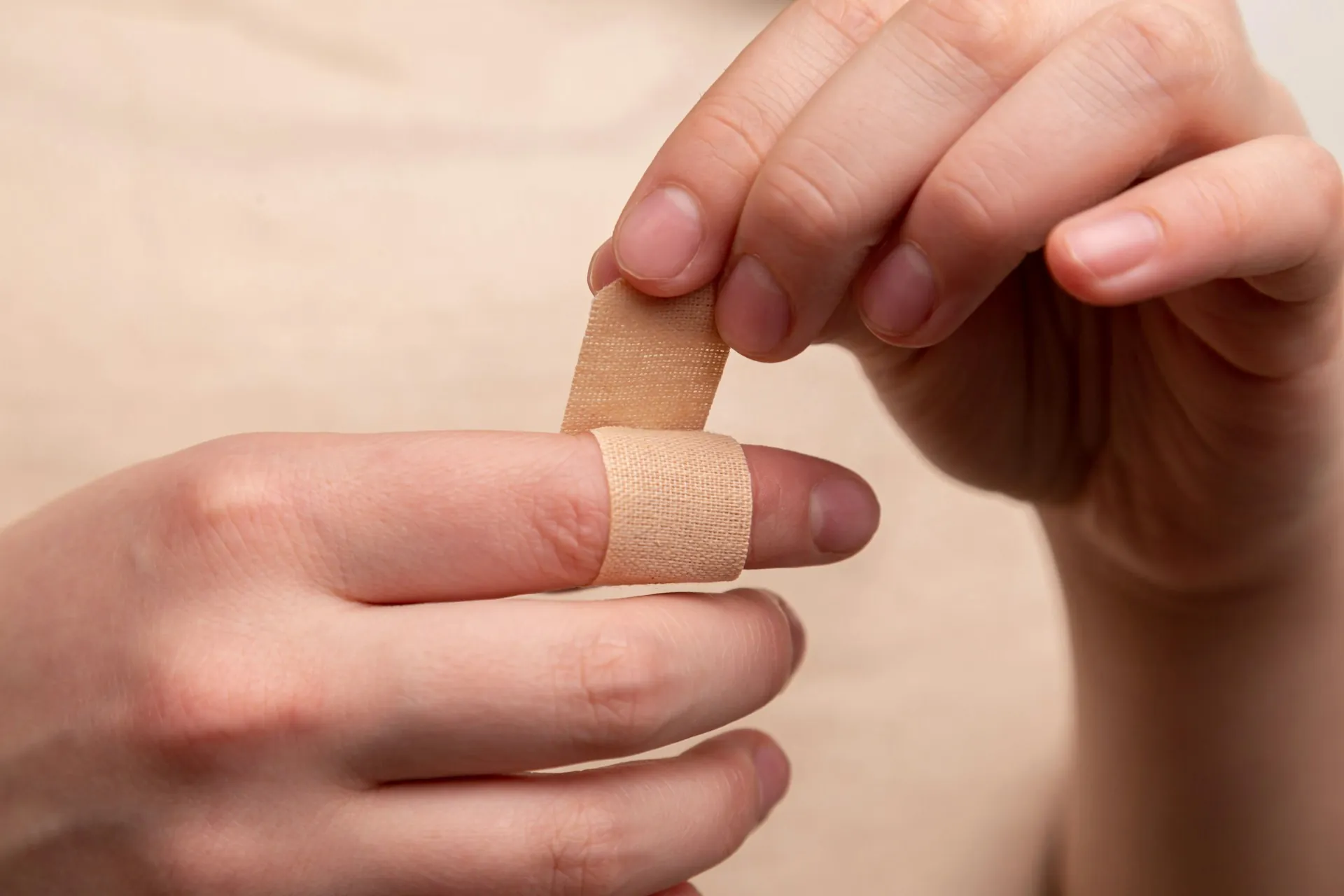 Applying a bandage