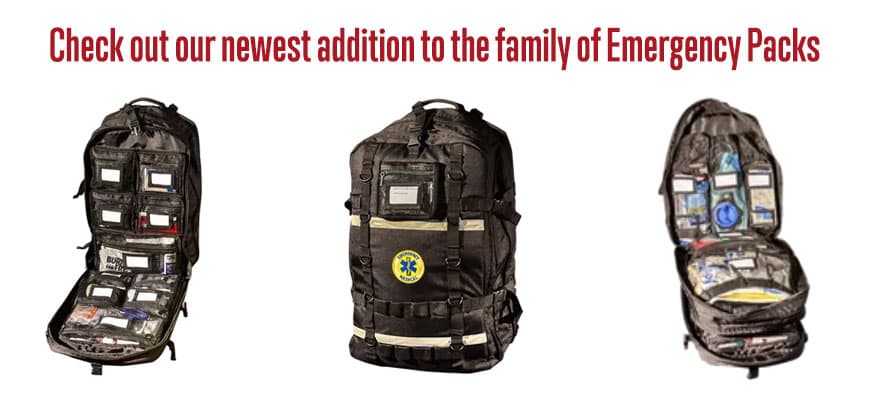 TNT First Aid emergency backpacks