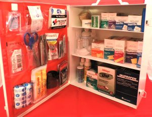 3 Shelf Metal First-Aid Cabinet