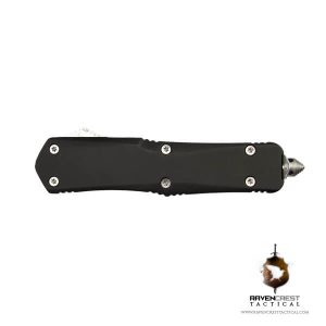 RavenCrest Cerakote Titan Bravo Tactical OTF Knife (Graphite Black) - Image 3