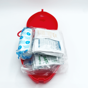 Mini Red First Aid Kit with Meds - Image 3